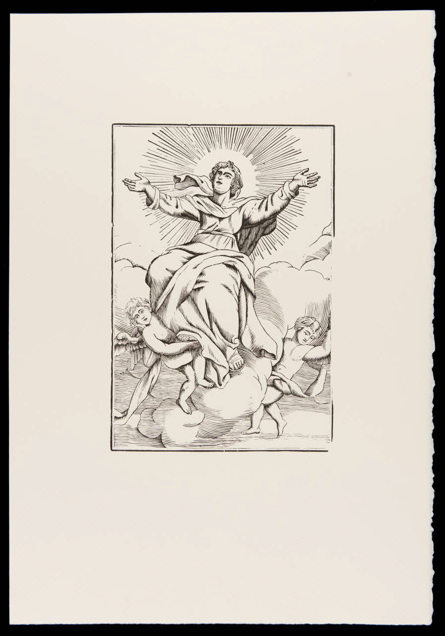 estampe Saint porté par des angelots 1969.87.479.3 Photo