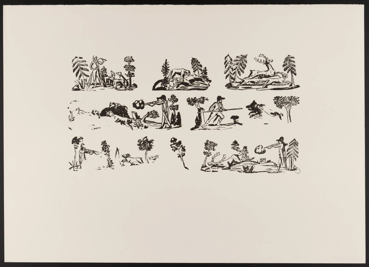 estampe Chasse au cerf 1969.87.484 Photo