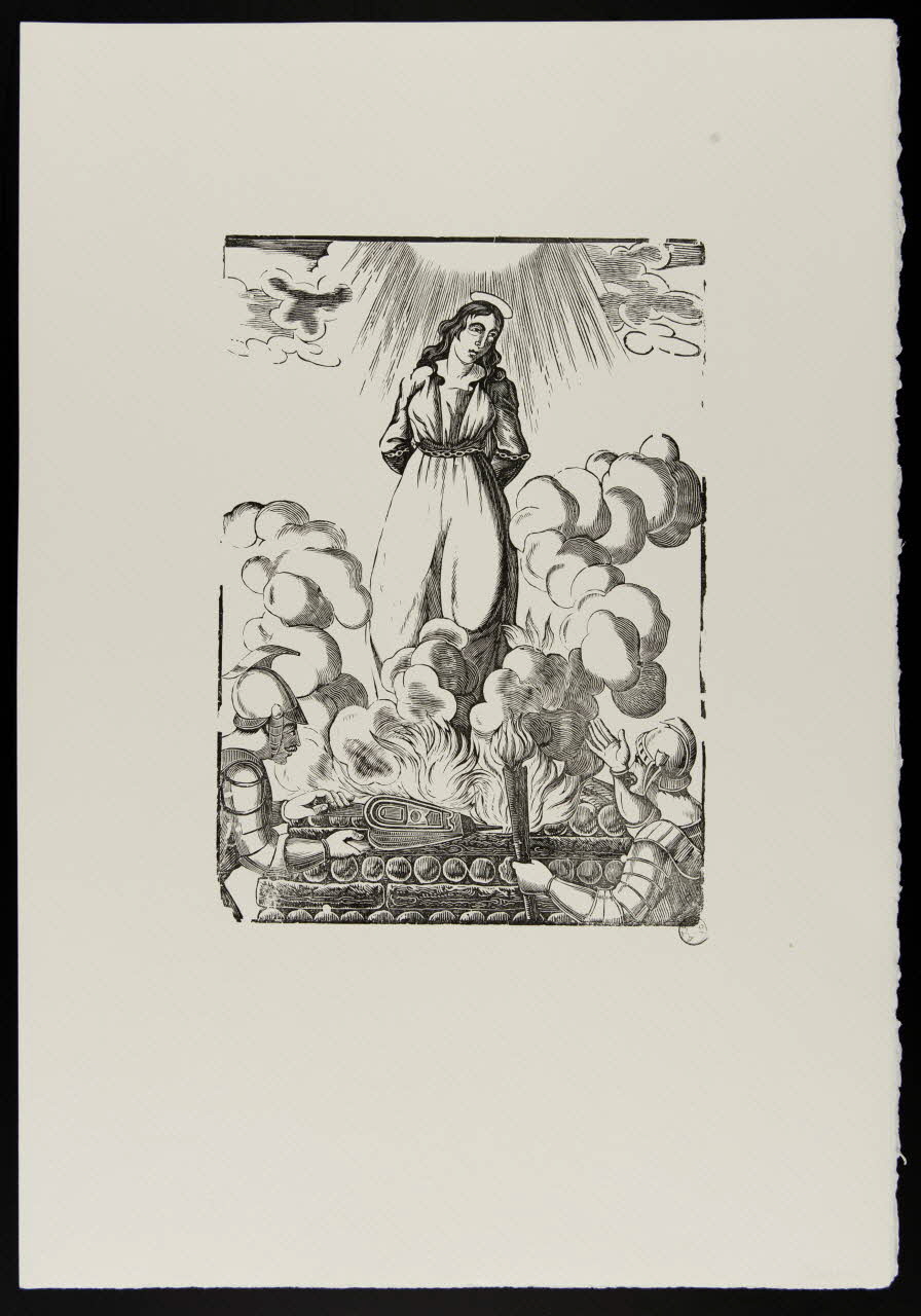 estampe Sainte sur le bûcher 1969.87.491.1 Photo