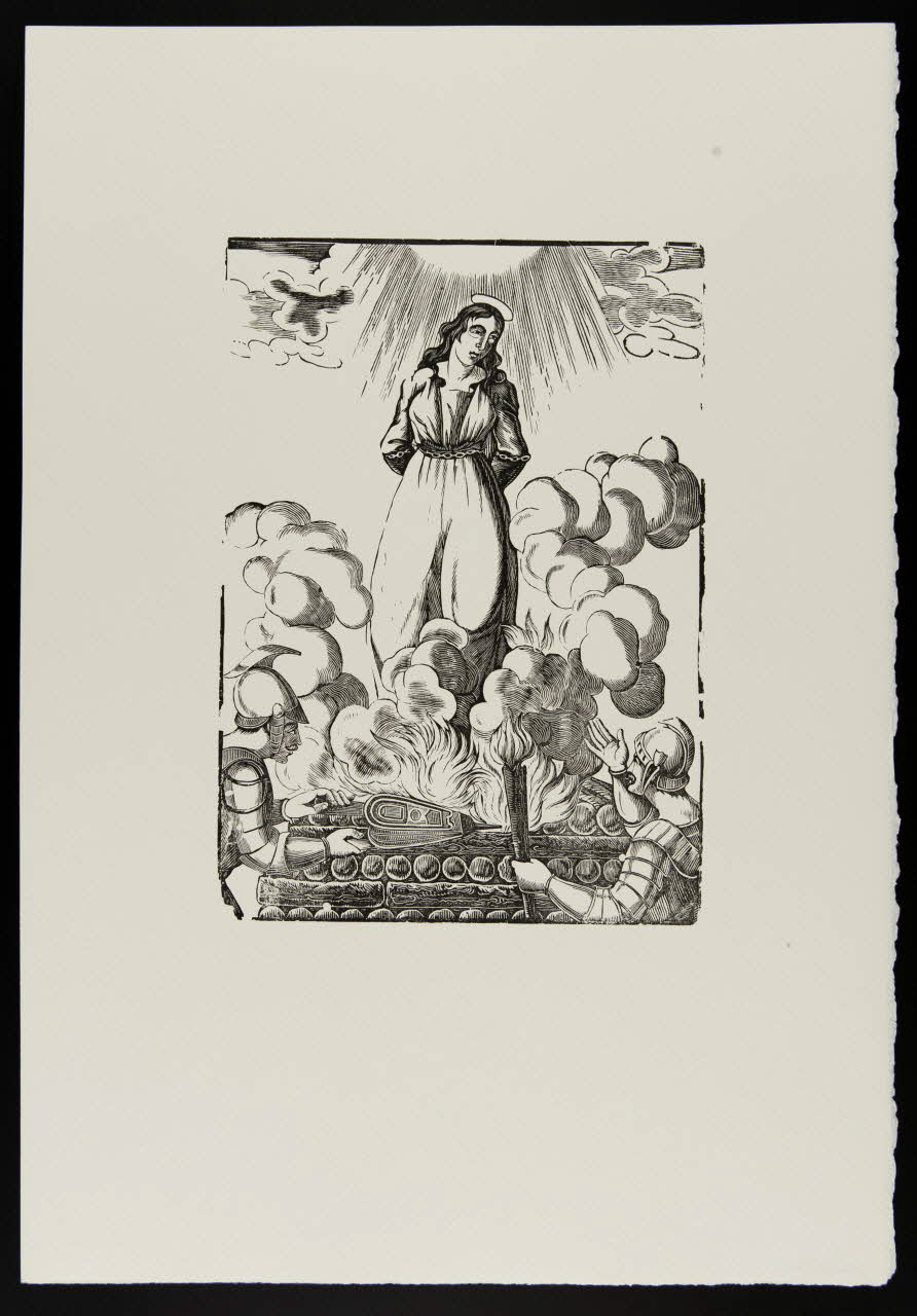 estampe Sainte sur le bûcher 1969.87.491.3 Photo