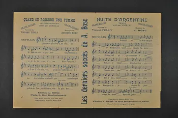 Georges Millandy ; Auguste Bosc ; Pierre Varenne ; Georges Vorelli chanson petit format Île-de-France, France 1927 1965.186.55 Photo Mucem