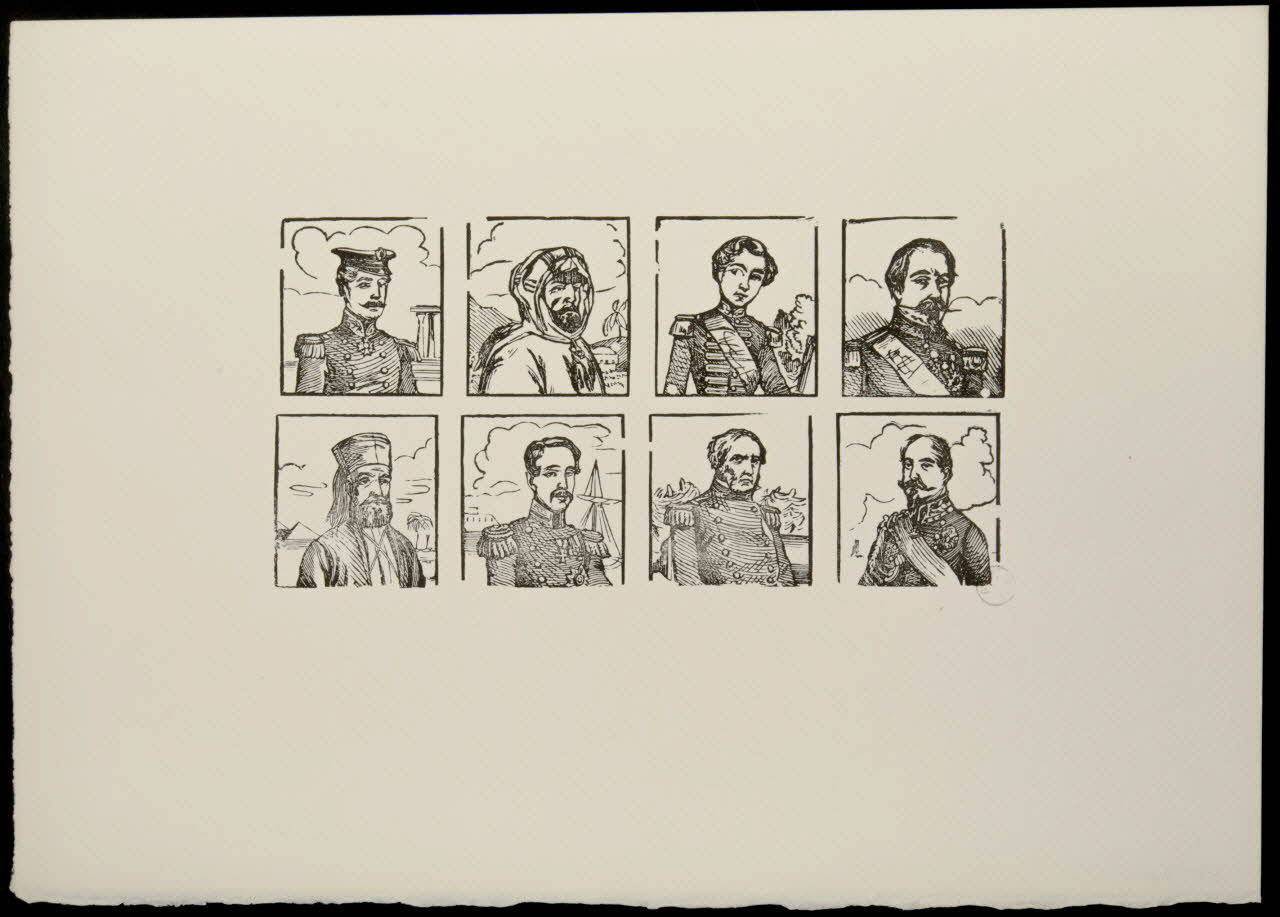 estampe Suite de portraits de militaires et Napoléon III 1969.87.498 Photo