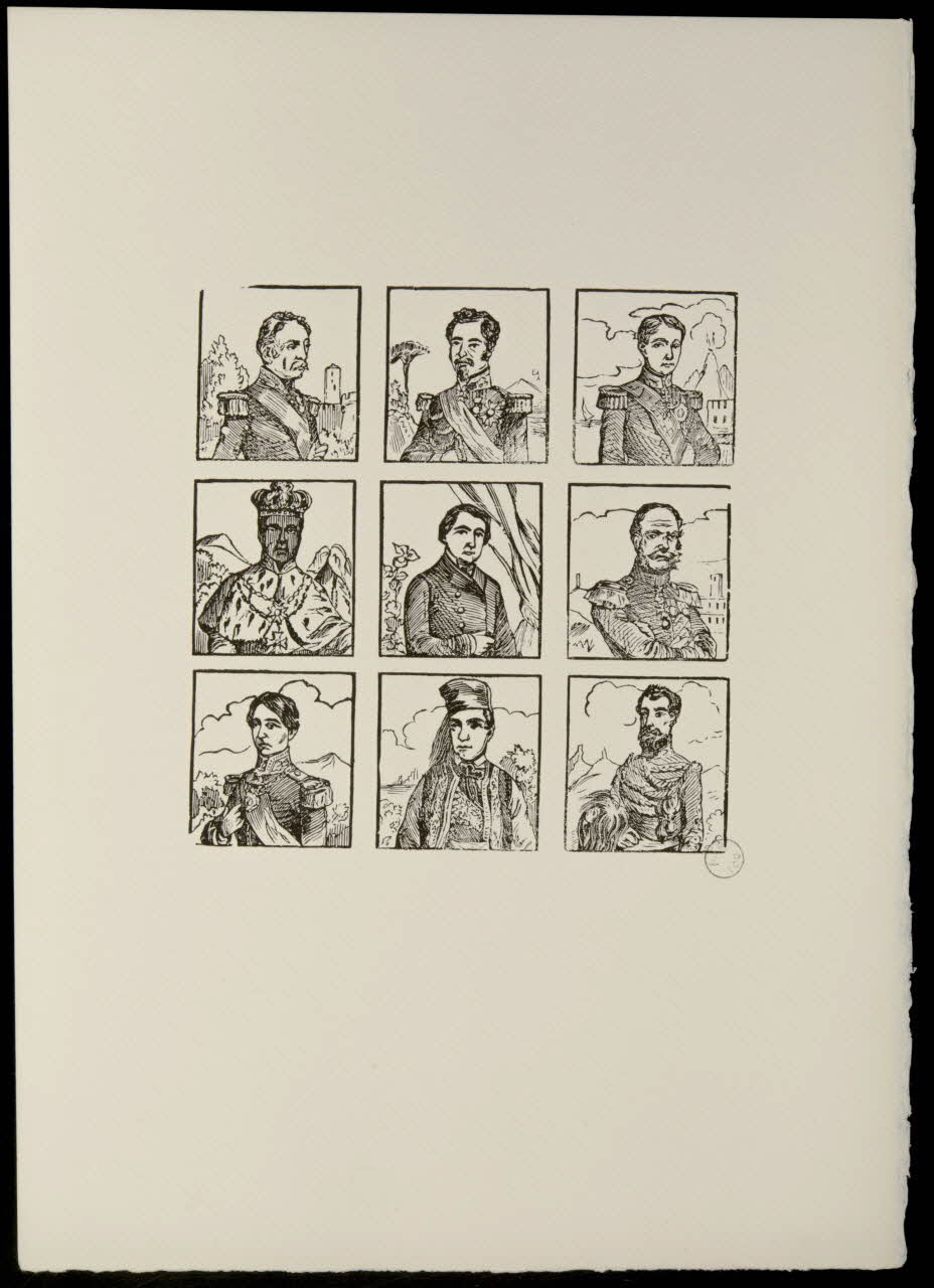 estampe Suite de portraits de militaires et d'un roi 1969.87.499.1 Photo