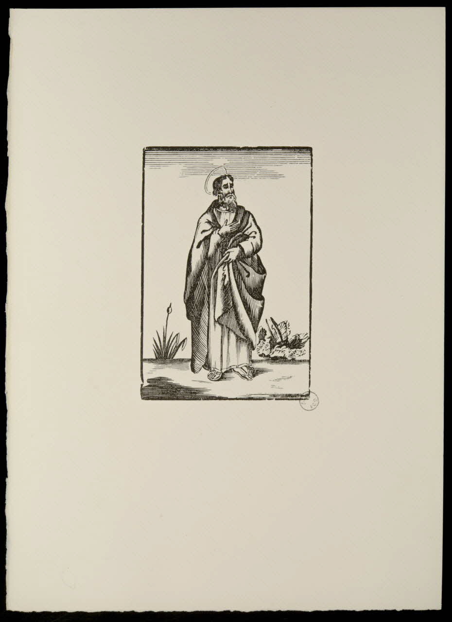 estampe Portrait de saint 1969.87.505.1 Photo