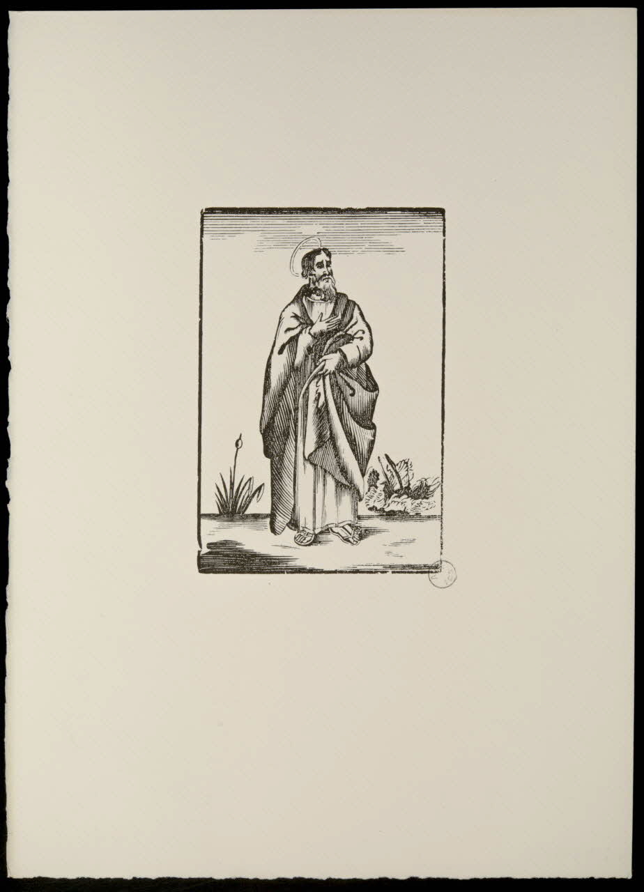 estampe Portrait de saint 1969.87.506 Photo