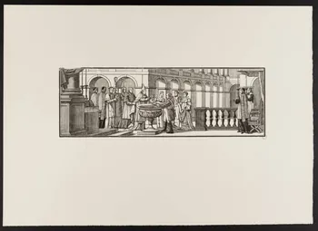 estampe Le baptême d'un nourrisson. 1969.87.53 Photo