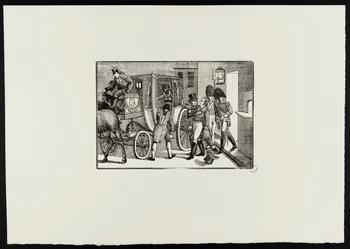 estampe Arrivée en carrosse 1969.87.62  Photo
