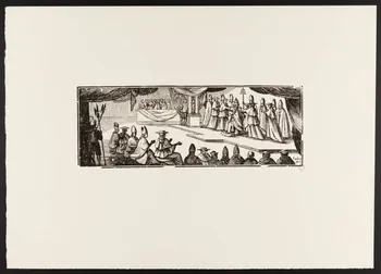 estampe Couronnement du pape en 1758 1969.87.69.1 Photo