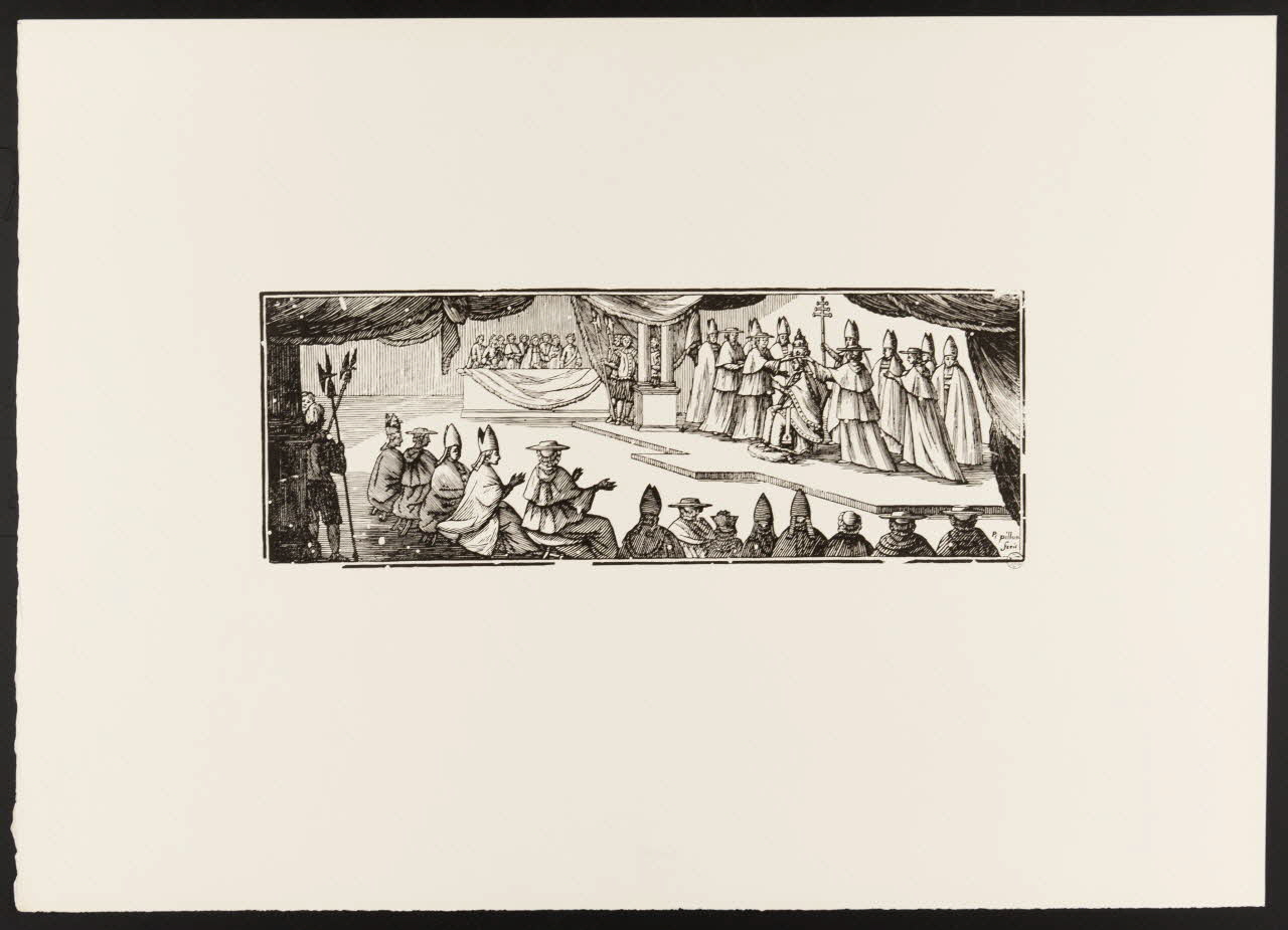 estampe Couronnement du pape en 1758 1969.87.69.2  Photo