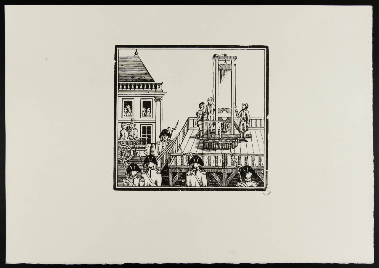 estampe EXECUTION DU NOMME MARC ET DE LA FILLE DELABARRE 1969.87.7.1 Photo