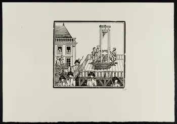 estampe EXECUTION DU NOMME MARC ET DE LA FILLE DELABARRE 1969.87.7.1 Photo