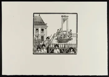 estampe EXECUTION DU NOMME MARC ET DE LA FILLE DELABARRE 1969.87.7.2 Photo