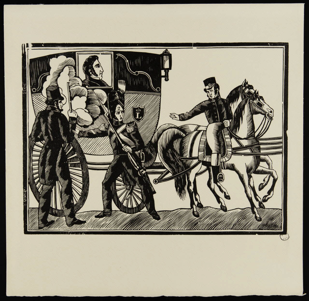 estampe Attaque du carrosse 1969.87.78 Photo