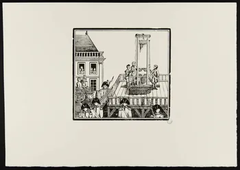 estampe Exécution à la guillotine 1969.87.8 Photo