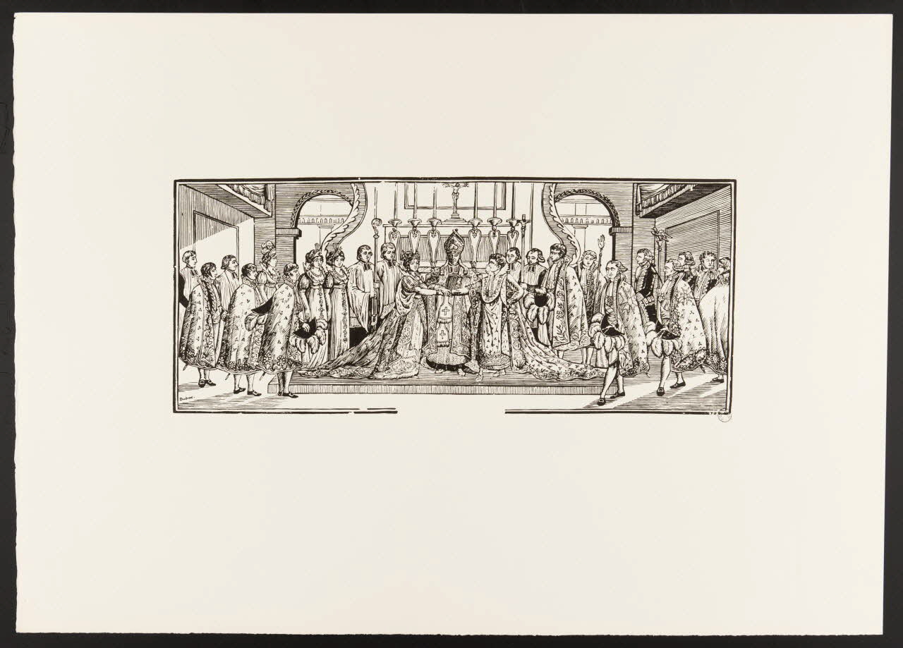 estampe Mariage de Napoléon Ier et Marie-Louise 1969.87.87.1 Photo