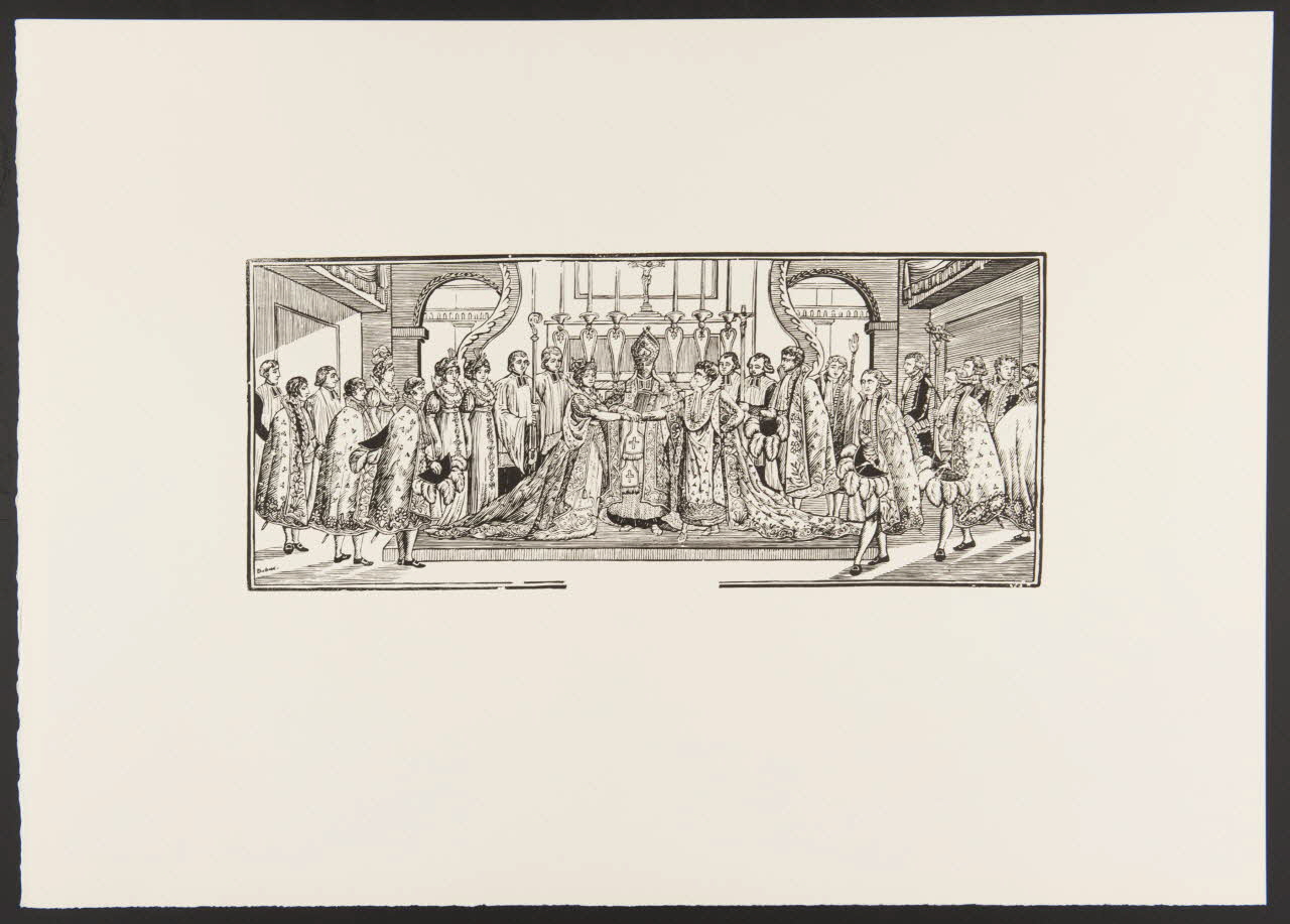 estampe Mariage de Napoléon Ier et Marie-Louise 1969.87.87.2 Photo