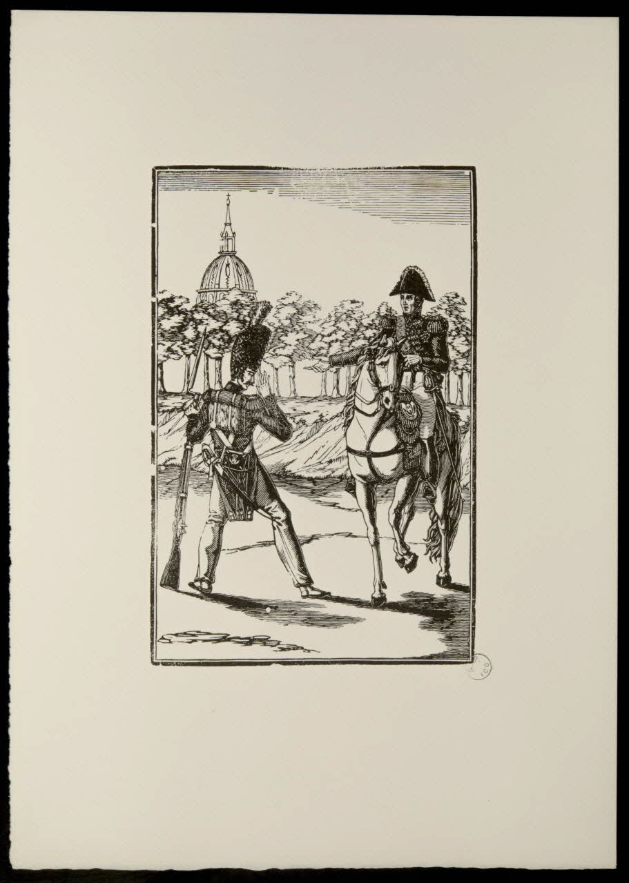 estampe Soldat rencontrant un officier 1969.87.99.1 Photo