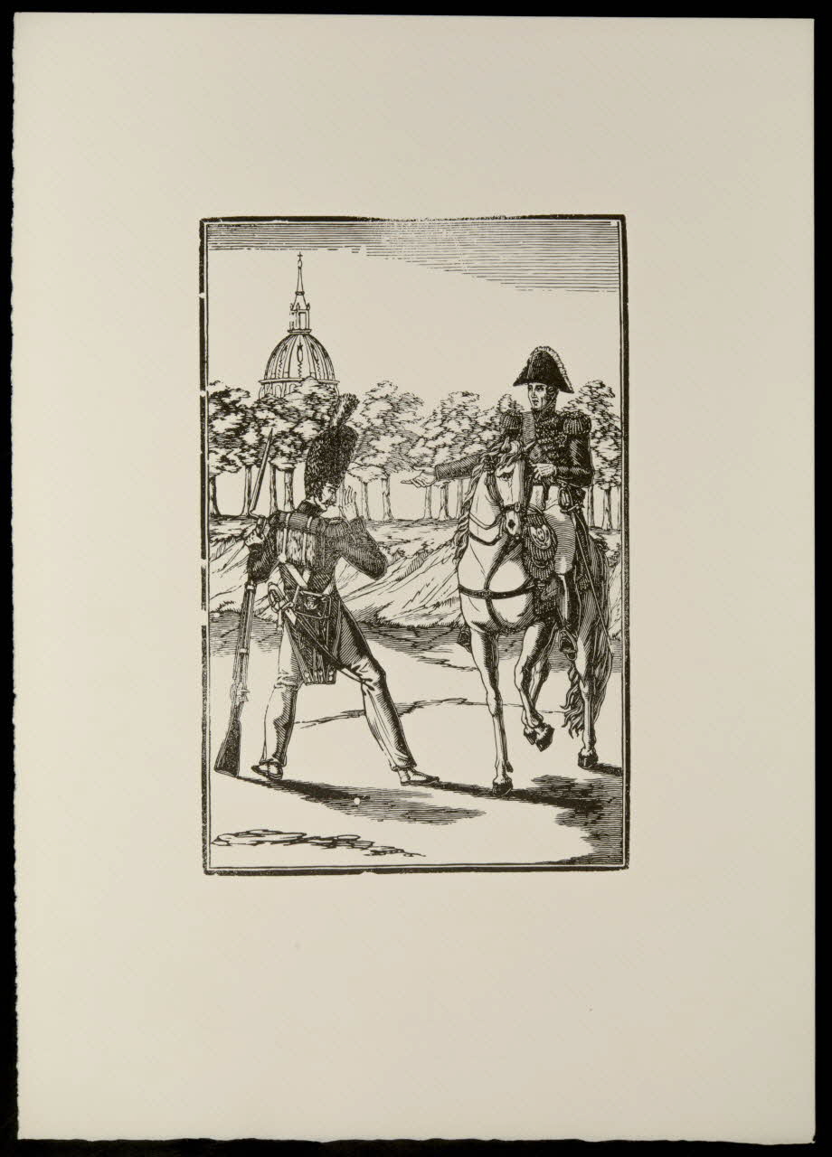 estampe Soldat rencontrant un officier 1969.87.99.2 Photo