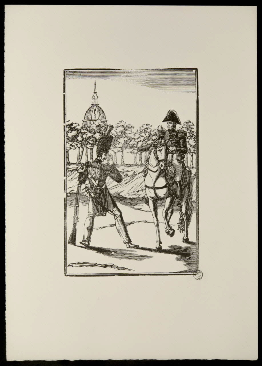 estampe Soldat rencontrant un officier 1969.87.99.3 Photo