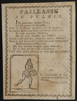 estampe PAILLASSE  AU PUBLIC. 1969.9.1 Photo