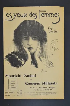 Georges Millandy ; Maurizio Paolini chanson petit format 1912 1965.168.13 Photo Mucem