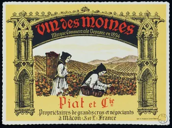 estampe vin des moines  Piat et Cie 1971.14.208  Photo