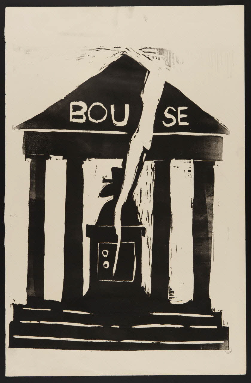 Atelier populaire de l'École nationale supérieure des beaux arts. Paris affiche BOU SE Paris 1968 1971.15.5 Photo