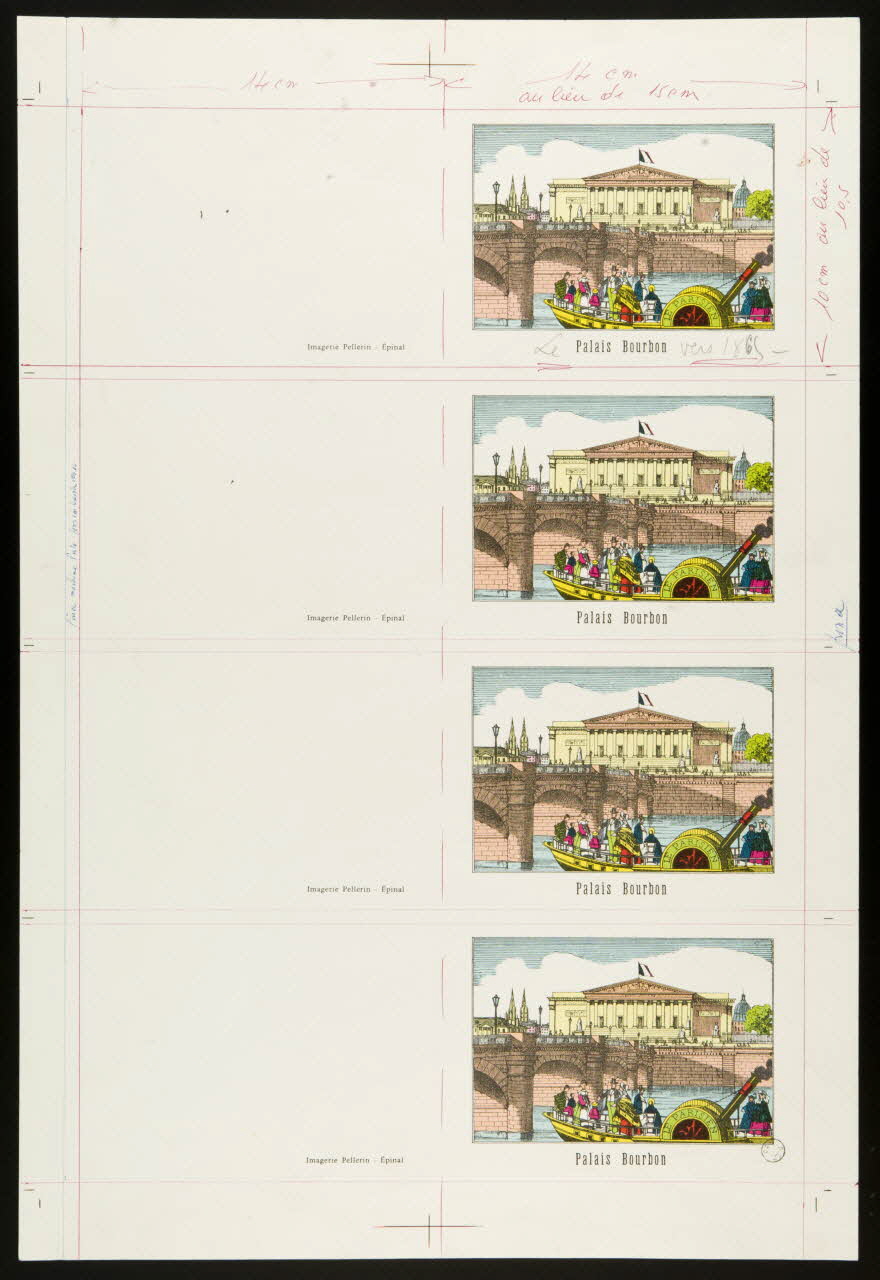 estampe Vignettes "Palais Bourbon", étape de fabrication 1971.18.35 Photo