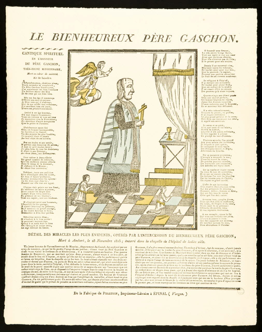 estampe LE BIENHEUREUX PERE GASCHON. 1971.2.17 Photo