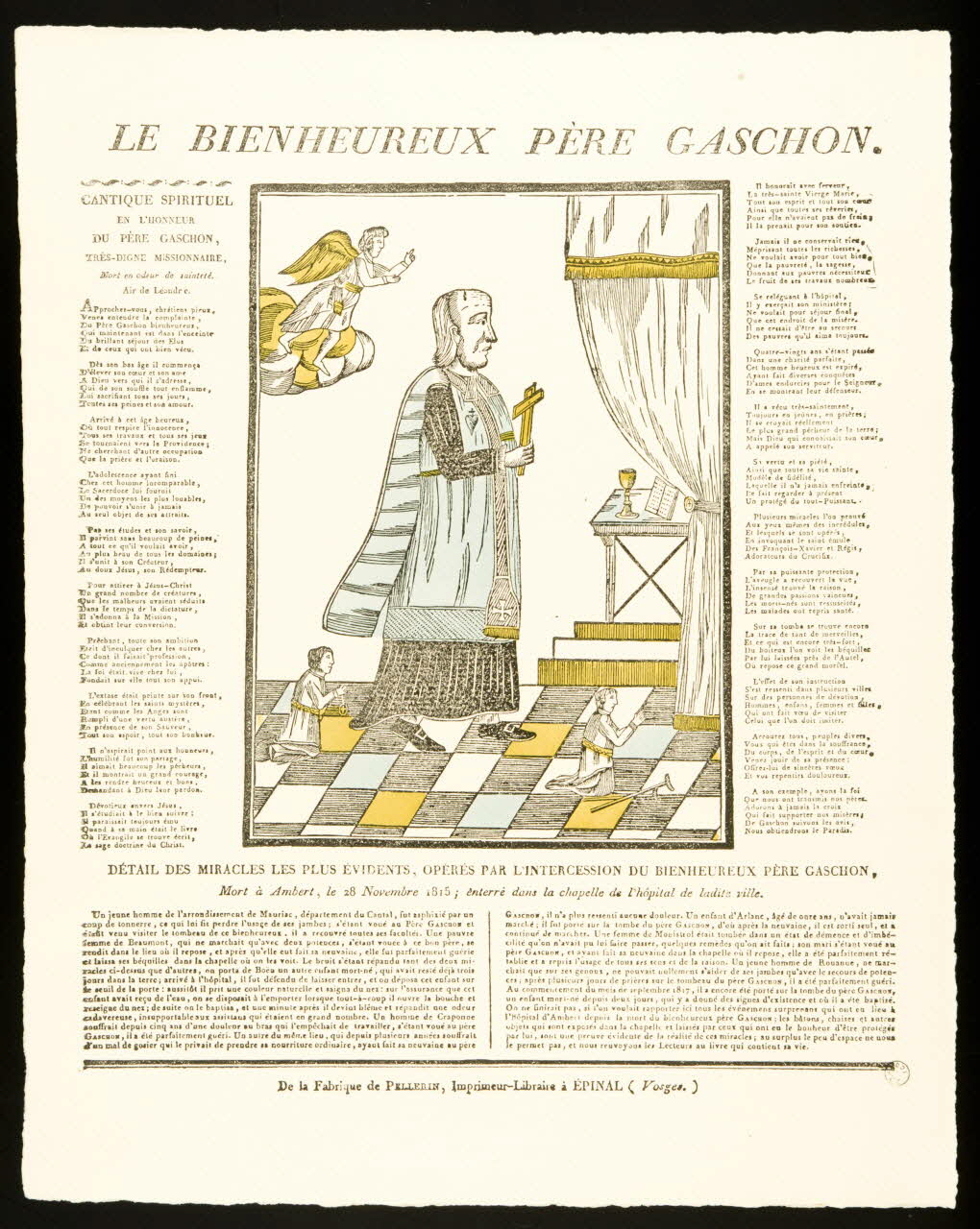 estampe LE BIENHEUREUX PERE GASCHON. 1971.2.18 Photo