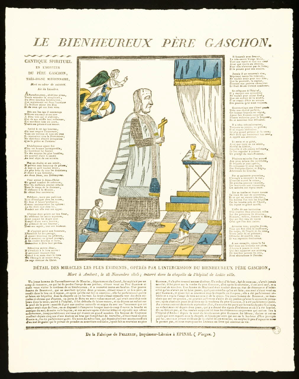 estampe LE BIENHEUREUX PERE GASCHON. 1971.2.20 Photo