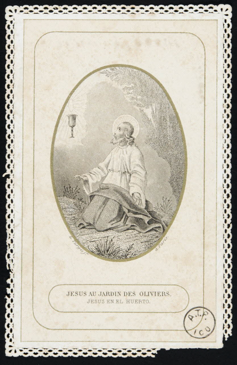 estampe JESUS AU JARDIN DES OLIVIERS. 1971.24.22 Photo