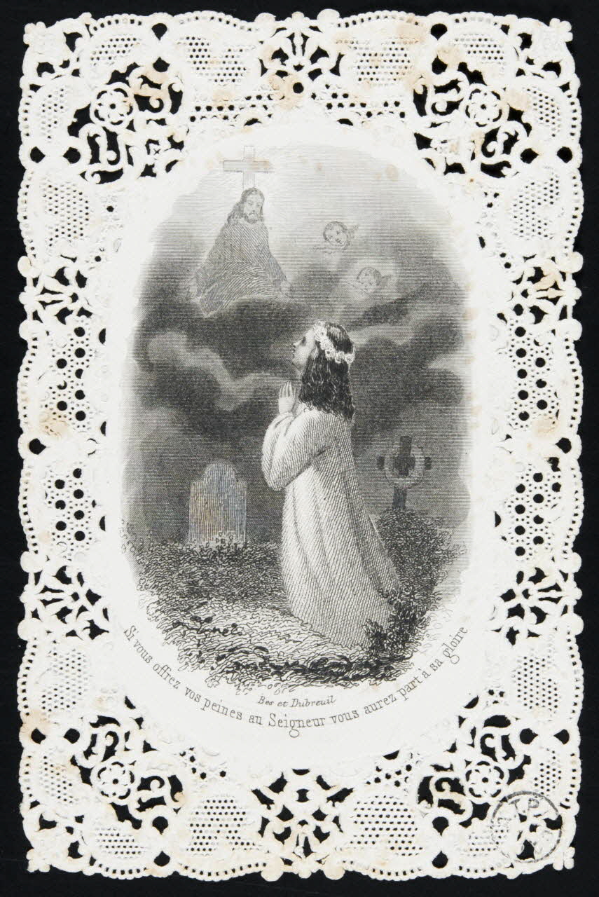 estampe Si vous offrez vos peines au Seigneur vous aurez part à sa gloire 1866 1971.24.28 Photo