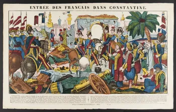 Adrien N. Dembour estampe ENTREE DES FRANÇAIS DANS CONSTANTINE. Metz 1837-1840 1971.28.17 Photo