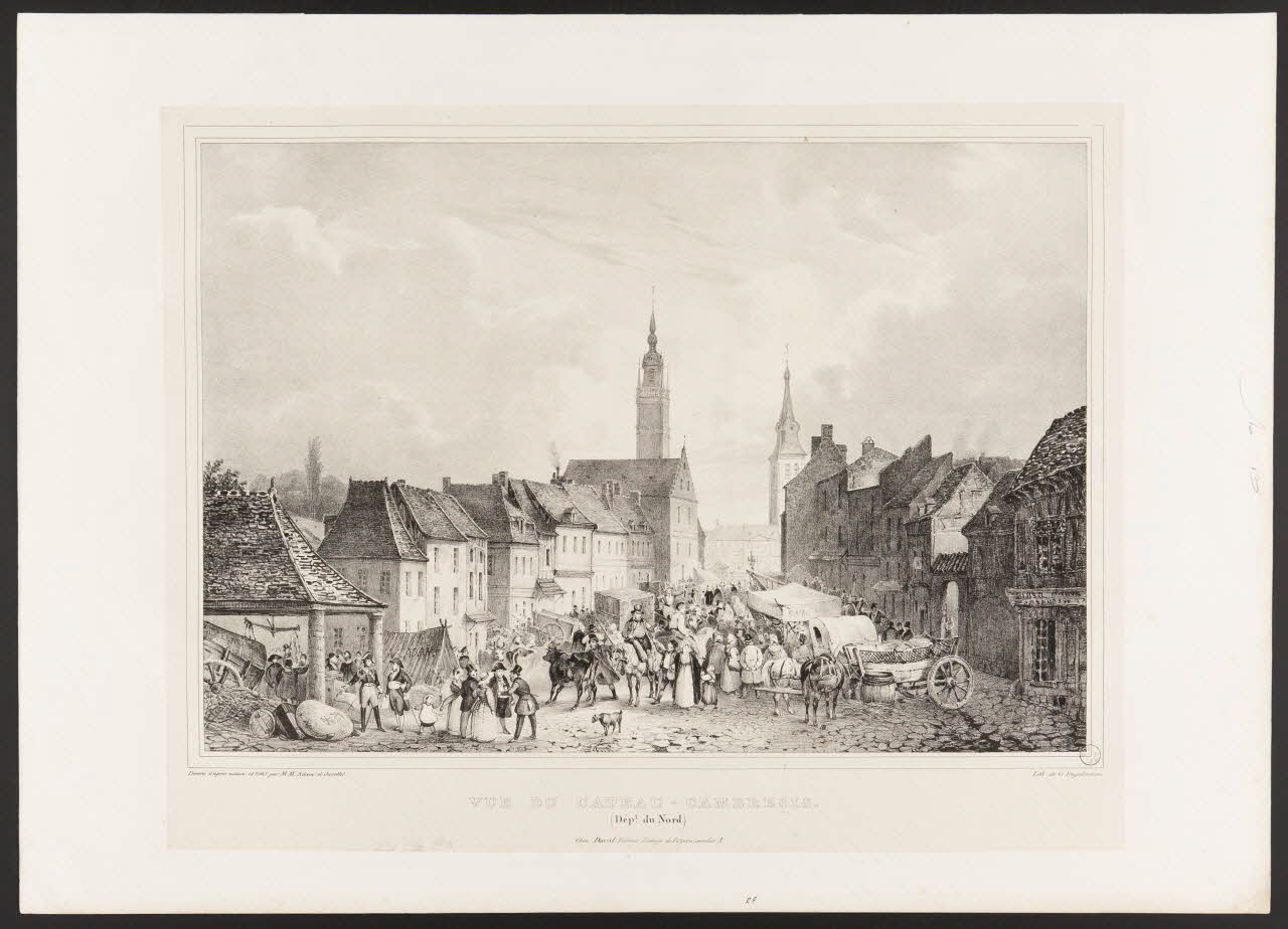 estampe VUE DU CATEAU - CAMBRESIS. 1971.29.11 Photo