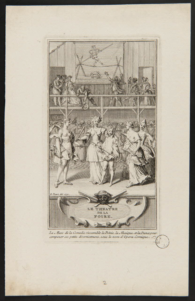 estampe LE THEATRE  DE LA  FOIRE. 1730 1971.29.13 Photo