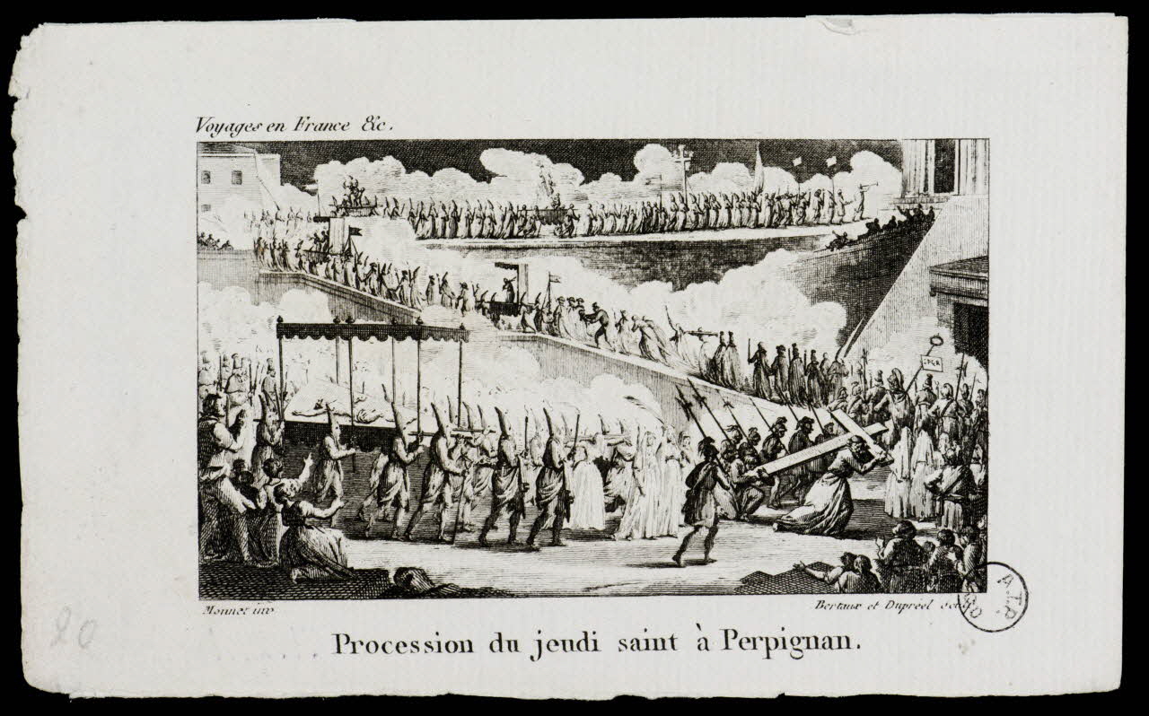 estampe Procession du jeudi saint à Perpignan 1971.29.16 Photo