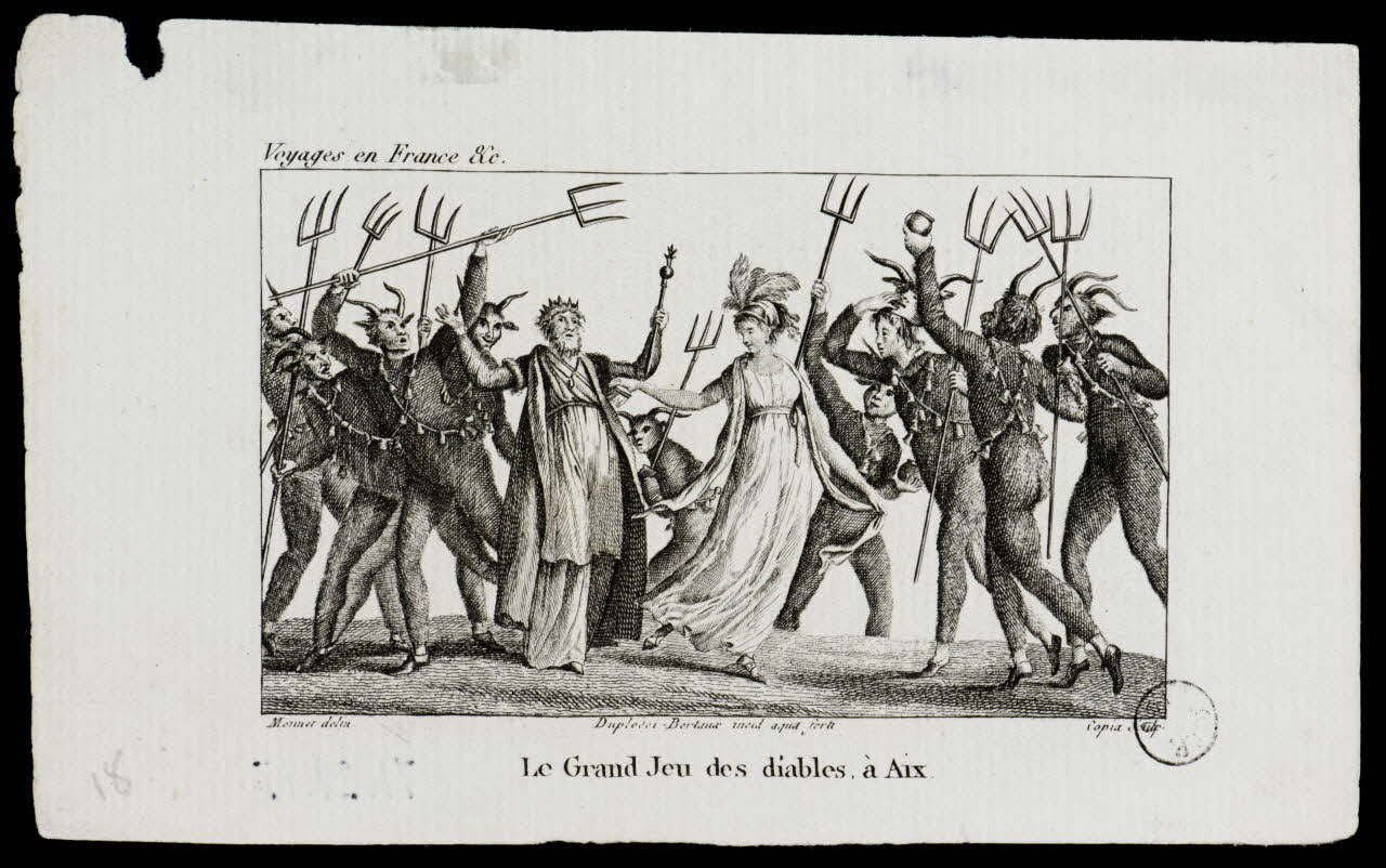 estampe Le Grand Jeu des diables, à Aix. 1971.29.17 Photo