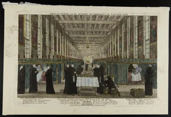 imagerie ancienne VEUË D'OPTIQUE DE L'INFIRMERIE DE L'HOPITAL DE LA CHARITE DE PARIS 1971.29.18 Photo