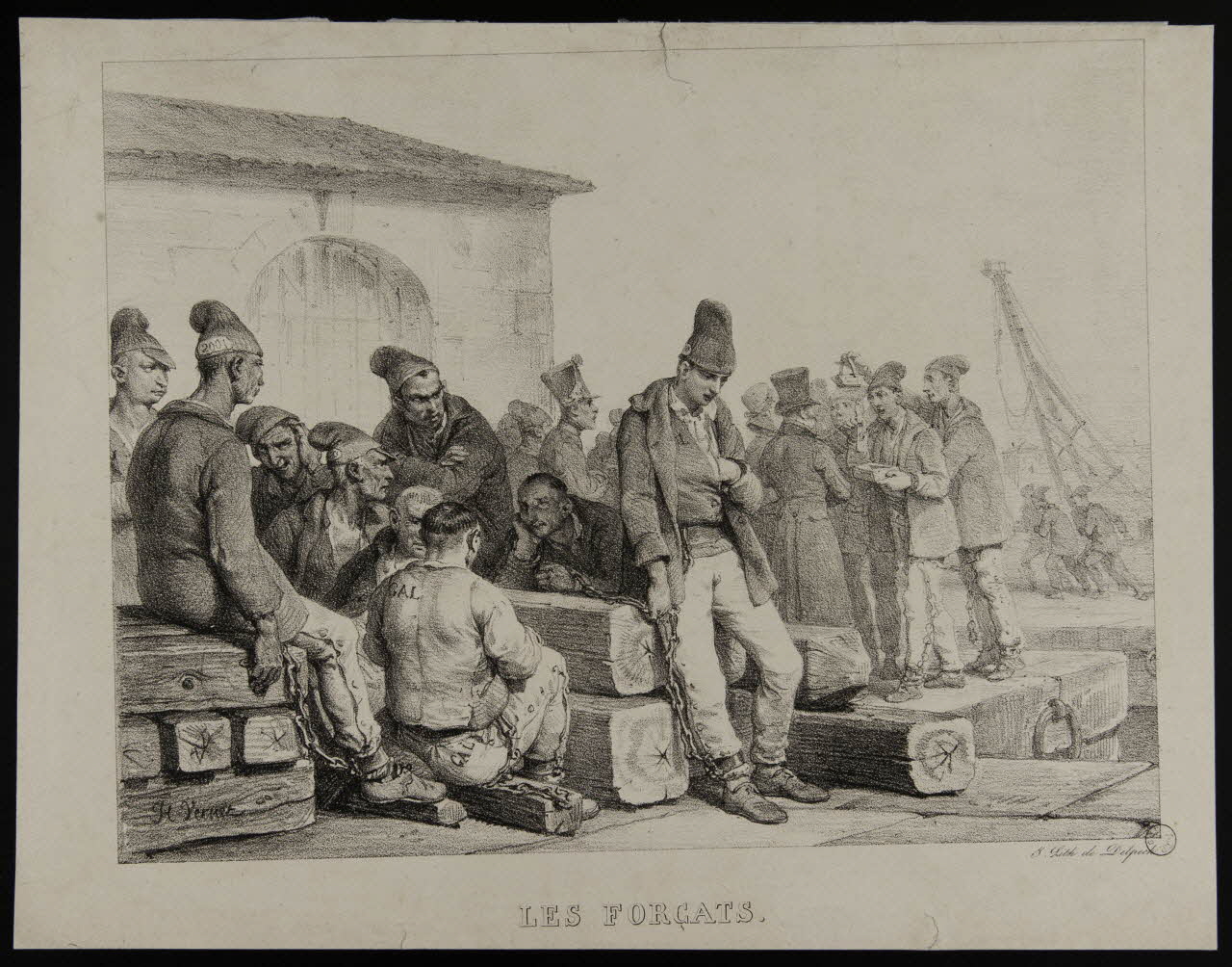 estampe LES FORCATS. 1971.29.29 Photo
