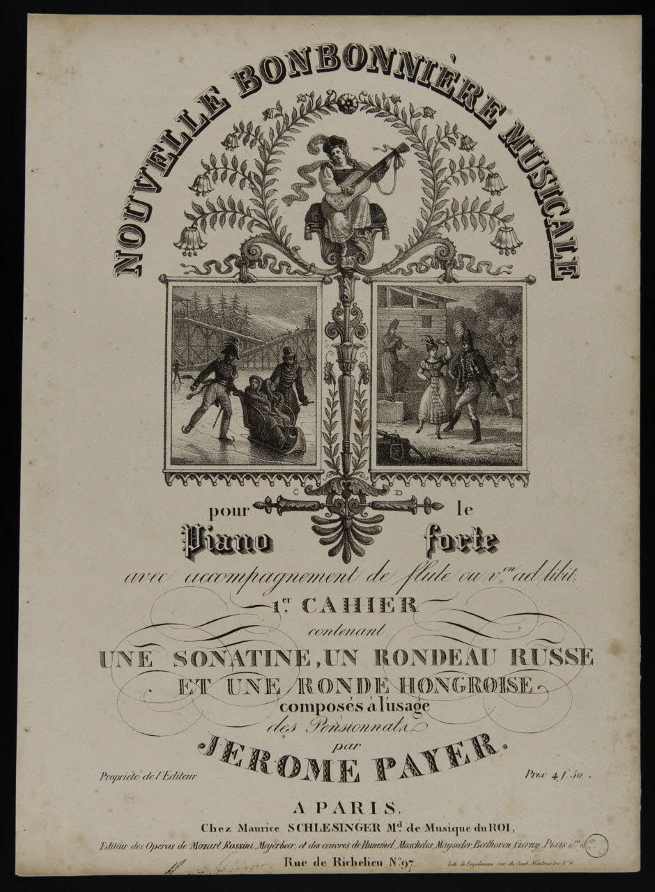 estampe NOUVELLE BONBONNIERE MUSICALE 1971.29.30 Photo