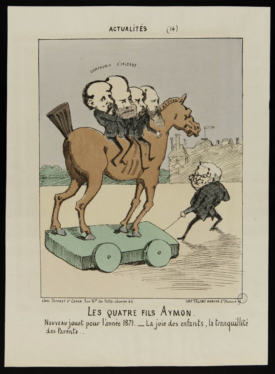 estampe LES QUATRE FILS AYMON. 1871 1971.29.31 Photo