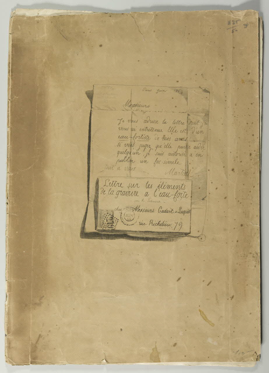 estampe Lettre sur les éléments  de la gravure à l'eau-forte 1971.29.36.1/5 Photo