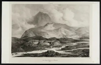 estampe Pic d'Espade. Bergeries au Tourmalet.  Pyrenées. 1971.29.8  Photo
