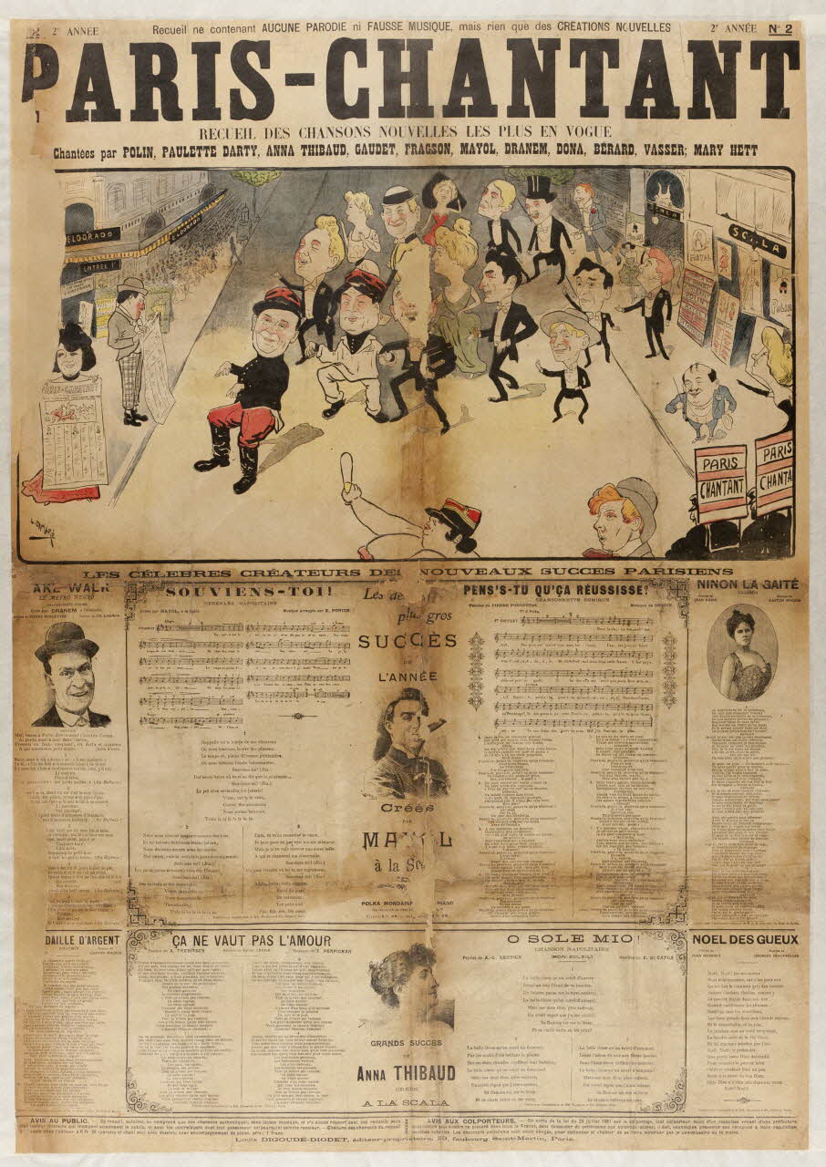 estampe PARIS-CHANTANT 1971.33.3 Photo