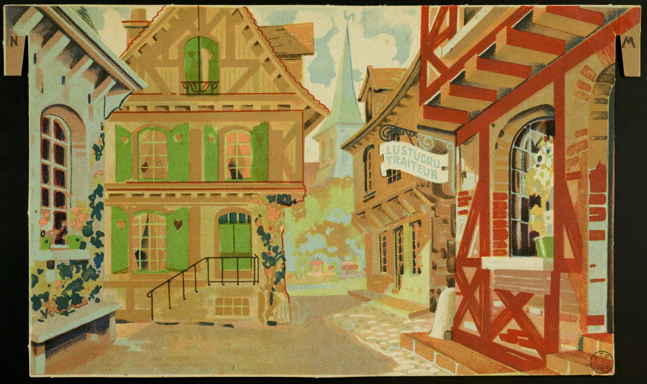 Décor de théâtre Planche de décor : rue 1971.41.91.10 Photo