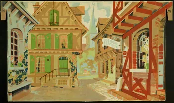 Décor de théâtre Planche de décor : rue 1971.41.91.10 Photo