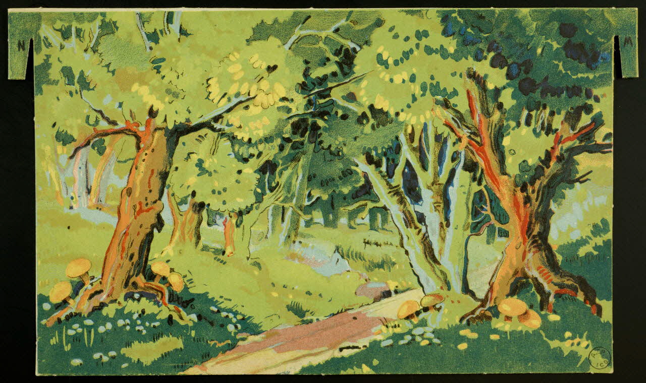 Décor de théâtre Planche de décor : forêt 1971.41.91.11 Photo