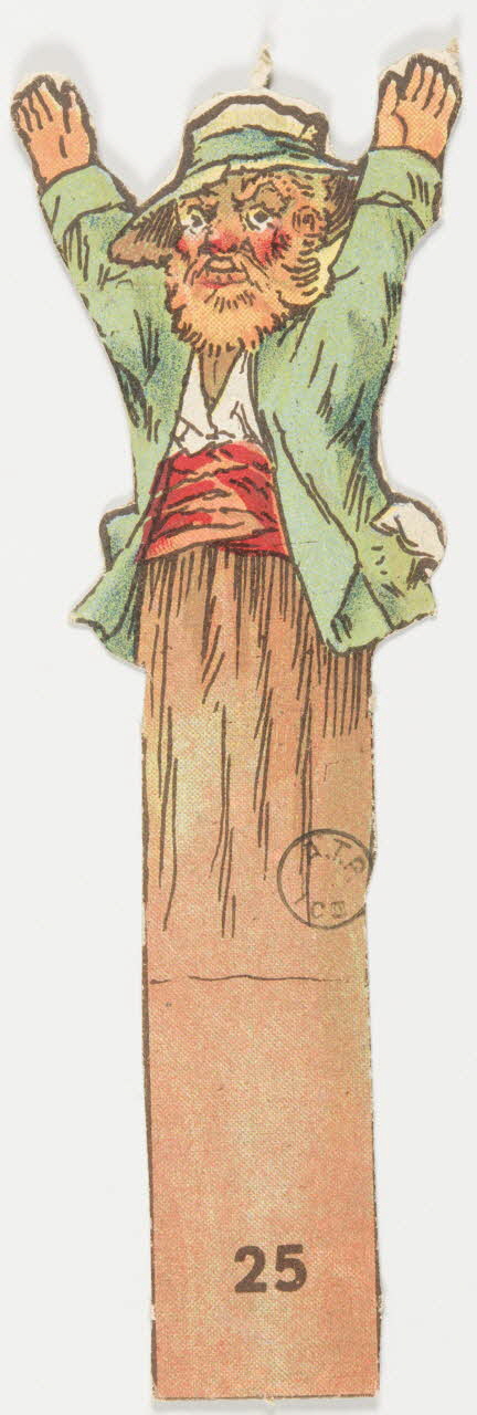 Décor de théâtre Personnage : homme levant les bras 1971.41.91.36 Photo