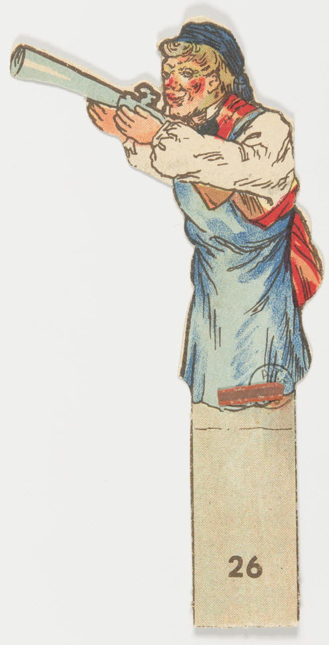 Décor de théâtre Personnage : chasseur 1971.41.91.37 Photo